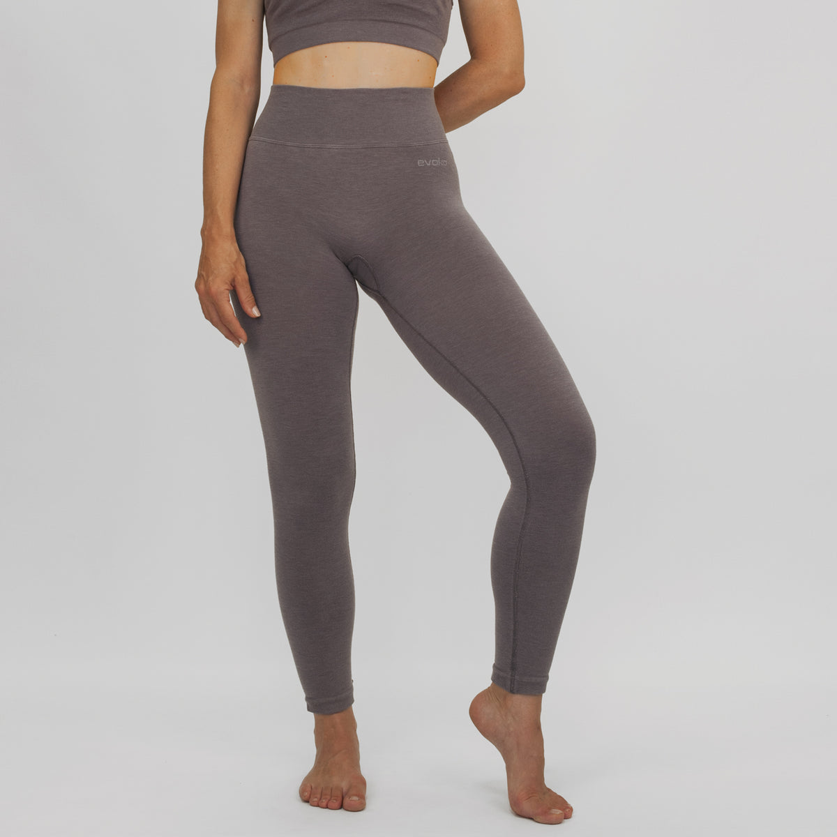 EVOKO CANDELA&lt;br&gt;Leggins vita bassa&lt;br&gt;&lt;i&gt;grigio&lt;/i&gt;