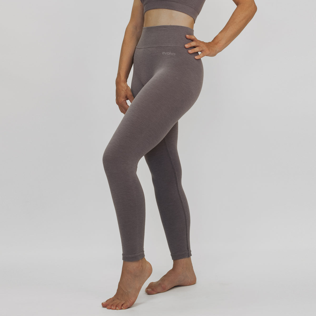 EVOKO CANDELA&lt;br&gt;Leggins vita bassa&lt;br&gt;&lt;i&gt;grigio&lt;/i&gt;