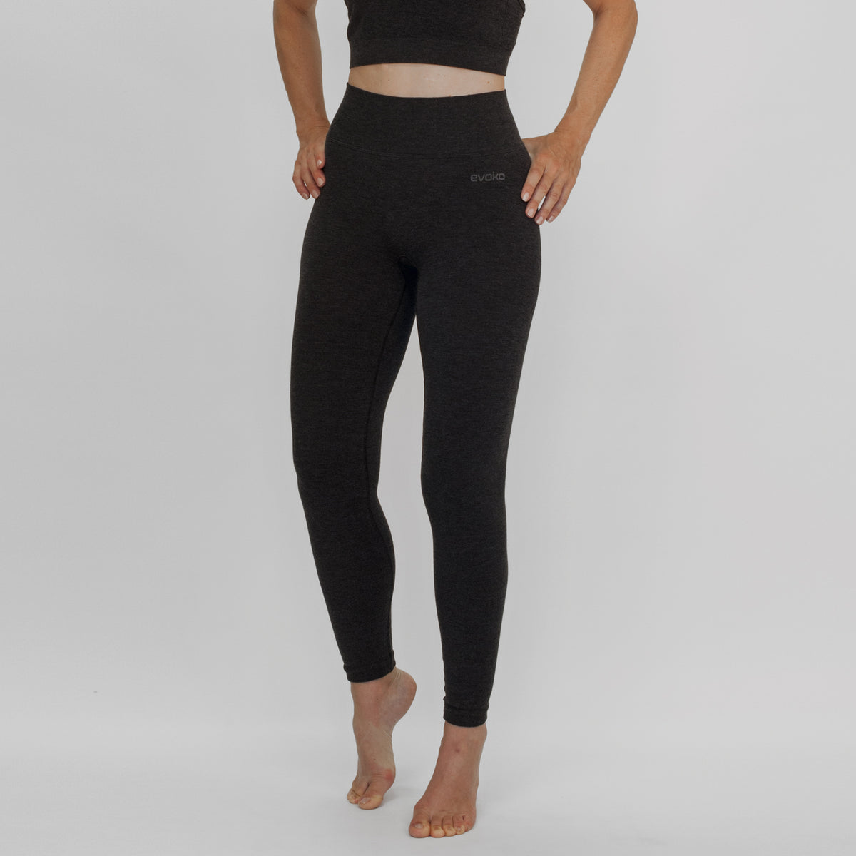 EVOKO CANDELA&lt;br&gt;Leggins vita bassa&lt;br&gt;&lt;i&gt;nero&lt;/i&gt;