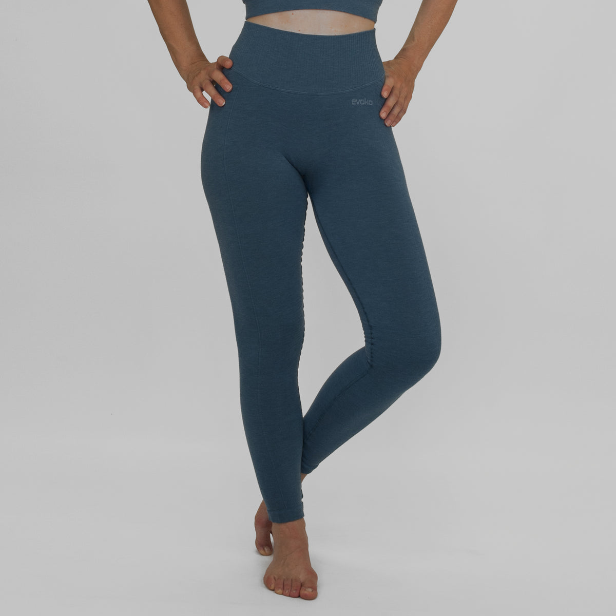 EVOKO DEA&lt;br&gt;Leggins vita alta push-up&lt;br&gt;&lt;i&gt;petrolio&lt;/i&gt;