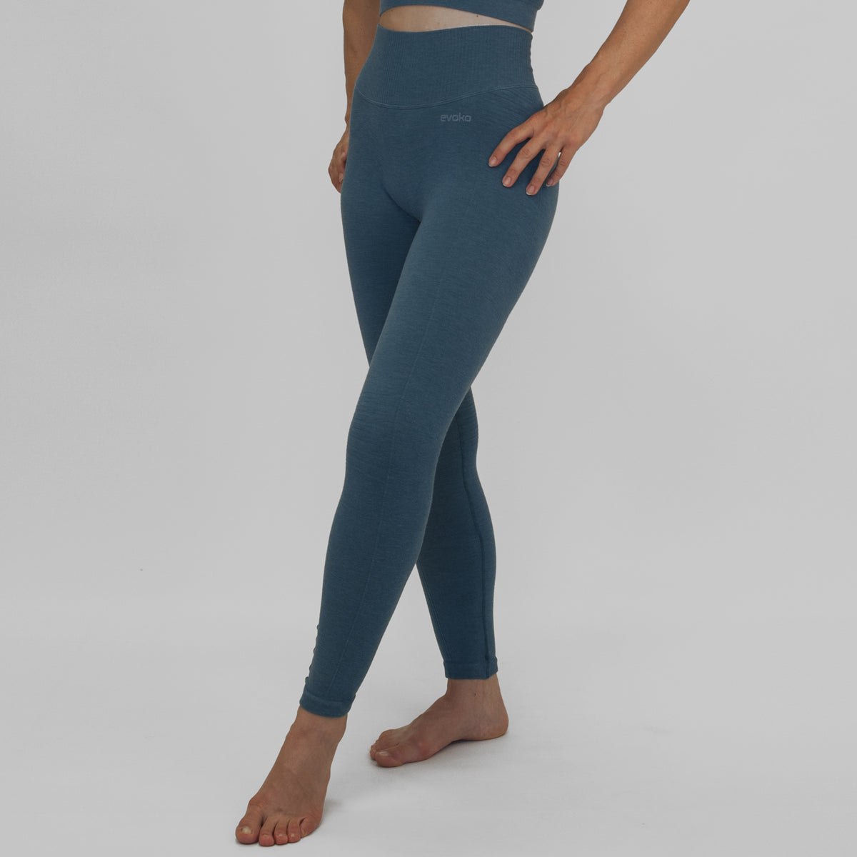 EVOKO DEA&lt;br&gt;Leggins vita alta push-up&lt;br&gt;&lt;i&gt;petrolio&lt;/i&gt;