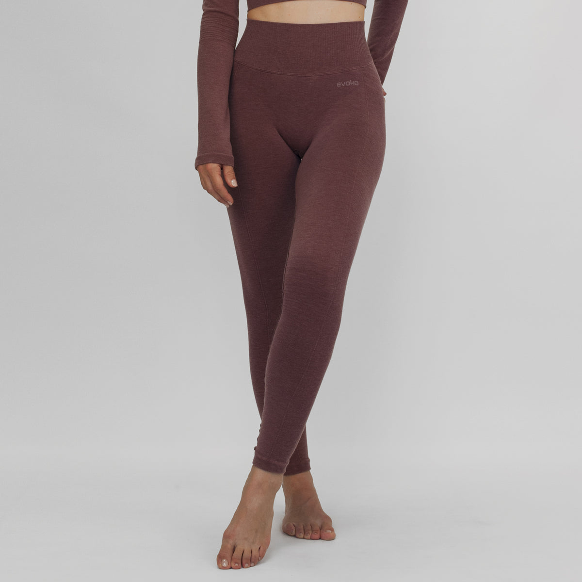 EVOKO DEA&lt;br&gt;Leggins vita alta push-up&lt;br&gt;&lt;i&gt;vinaccia&lt;/i&gt;